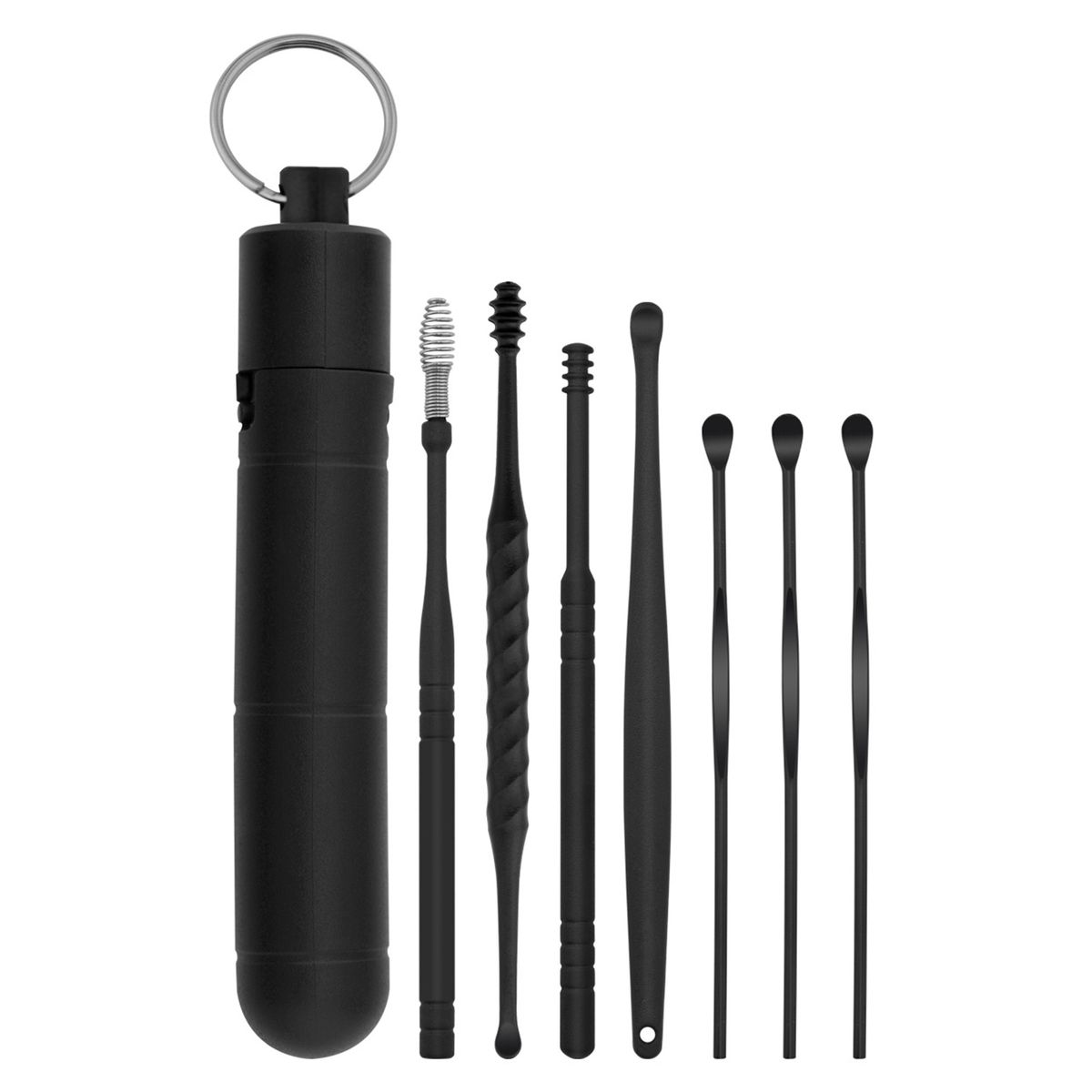 7pcs/set Ear Wax Removal Tool Stainless Steel Earpick