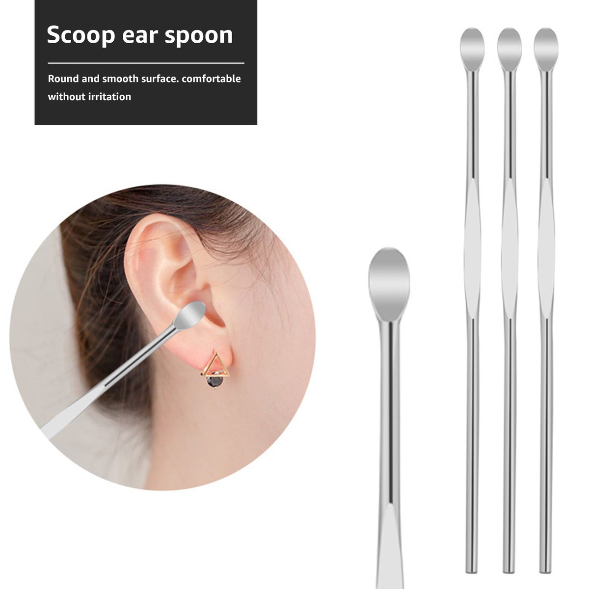 7pcs/set Ear Wax Removal Tool Stainless Steel Earpick