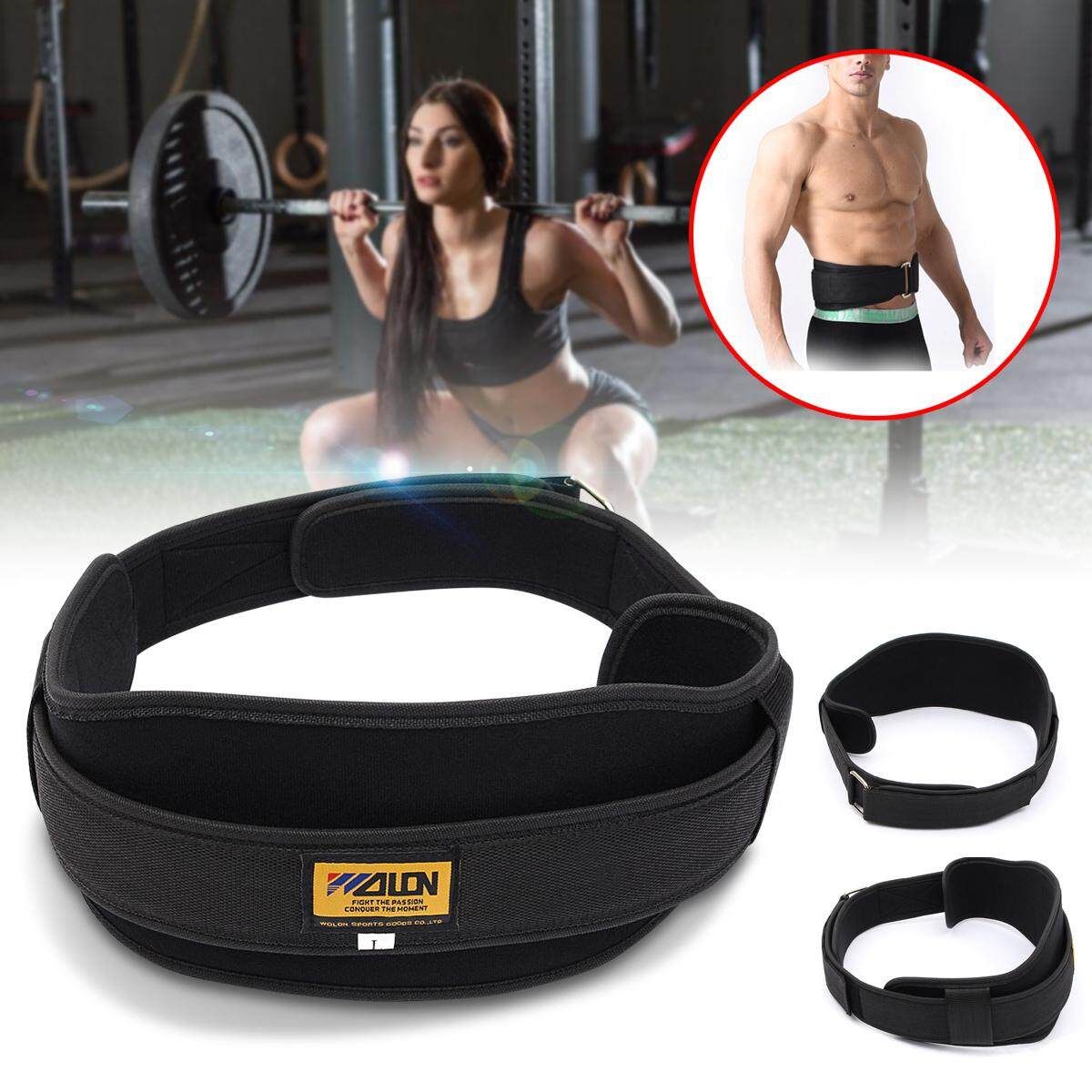 6PCS Neoprene Weight Lifting Belt Gym Fitness Wide Back Training Size L