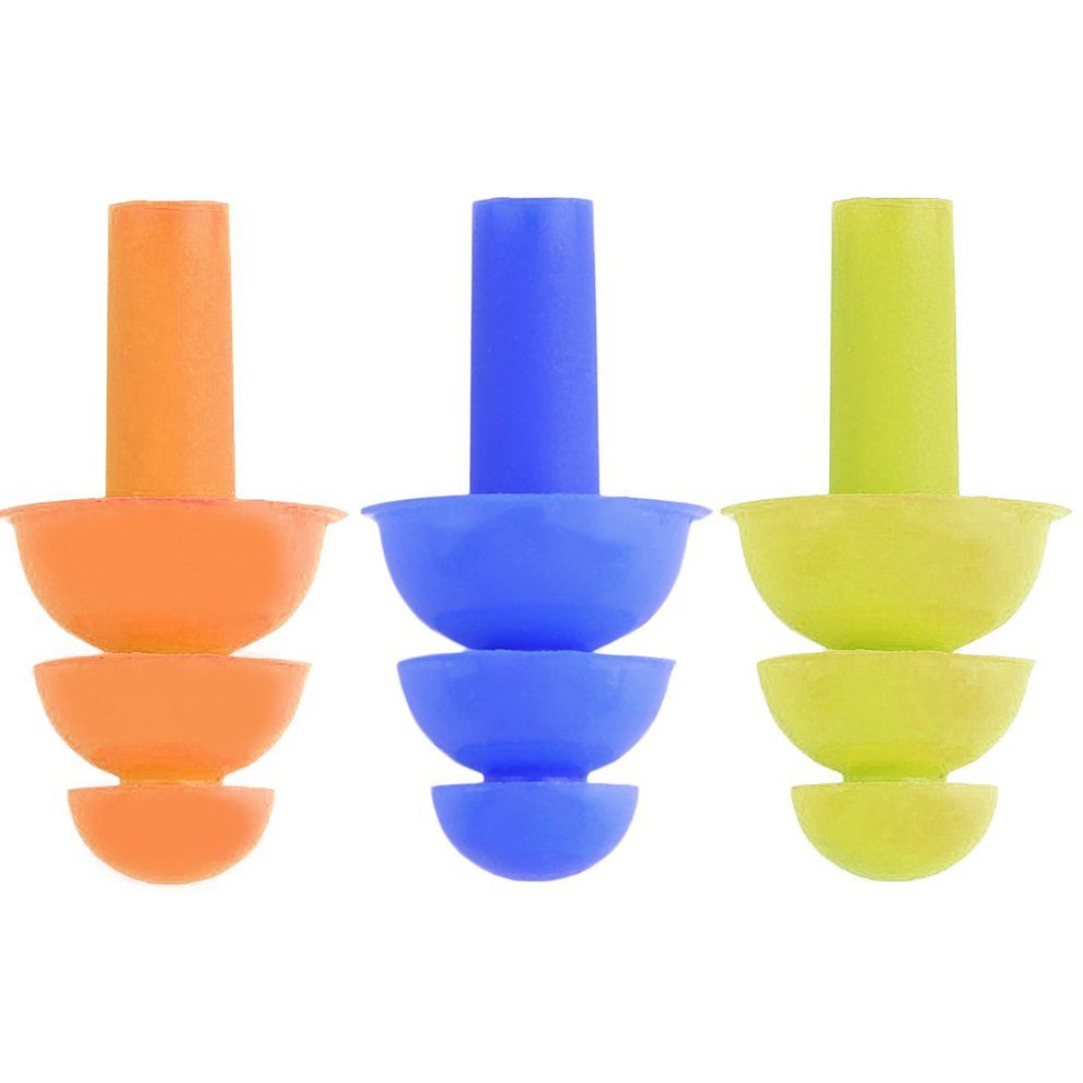 A Pair Sili One Ear Plugs Anti Noise Snore Earplugs Noise Redu Tion For Study-yellow