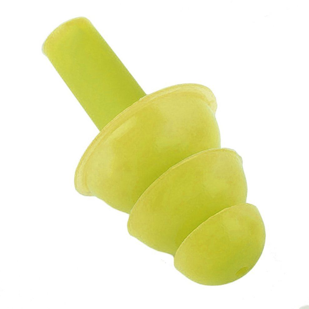 A Pair Sili One Ear Plugs Anti Noise Snore Earplugs Noise Redu Tion For Study-yellow