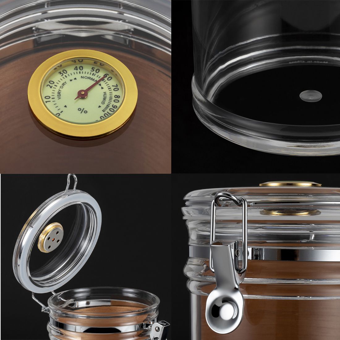 Portable Cigar Case Transparent Cigarette Box
