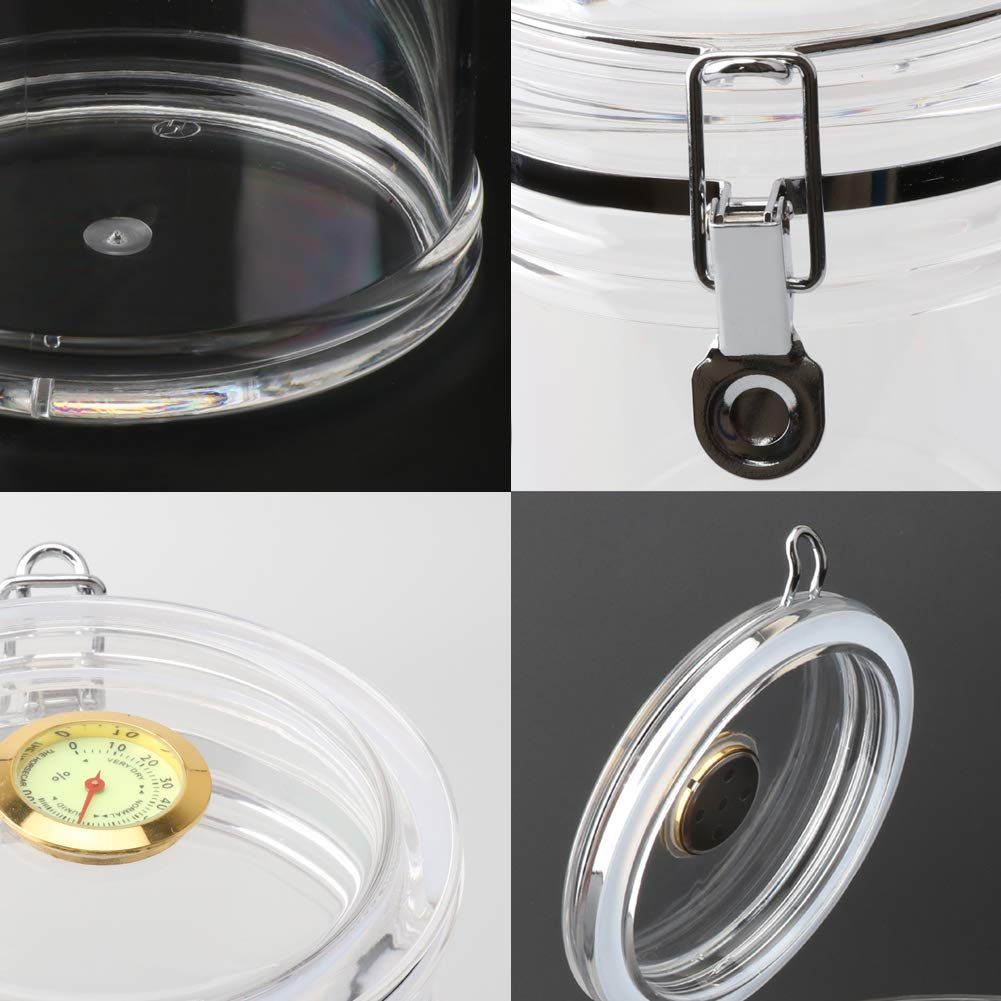 Portable Cigar Case Transparent Cigarette Box
