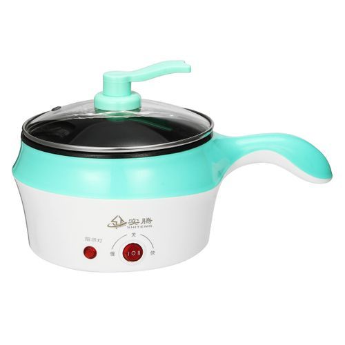 1.8L Double-Layer Stainless Steel Mini Electric Pot Pan