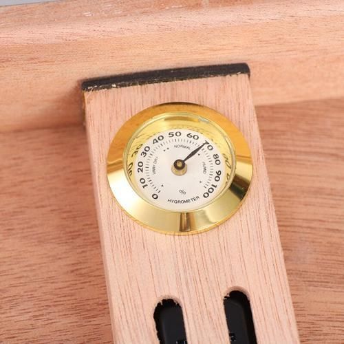 Cedar Humidor Cigar Wood Box Travel Cigar Case Orginizer With Hygrometer Cedar Wood Cutter  Set Smoking Accessories