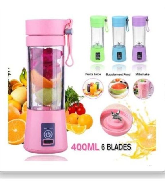Rechargable Smoothie Maker(6 Blades) Can Serve As Power Bank