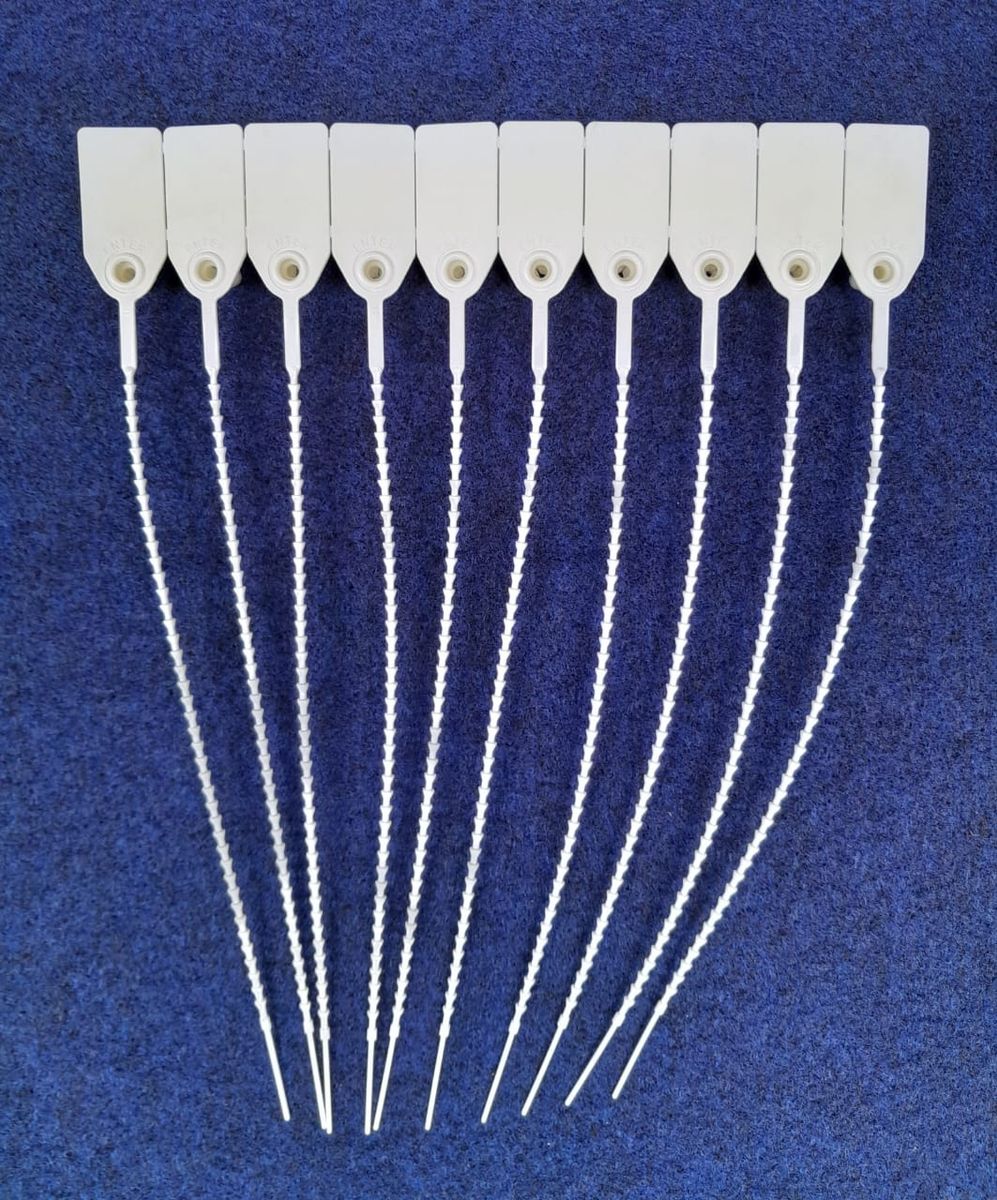 100 PCS 25CM PLASTIC SECURITY SEAL FOR BAGS, DRUMS, TRUCKS & CONTAINERS