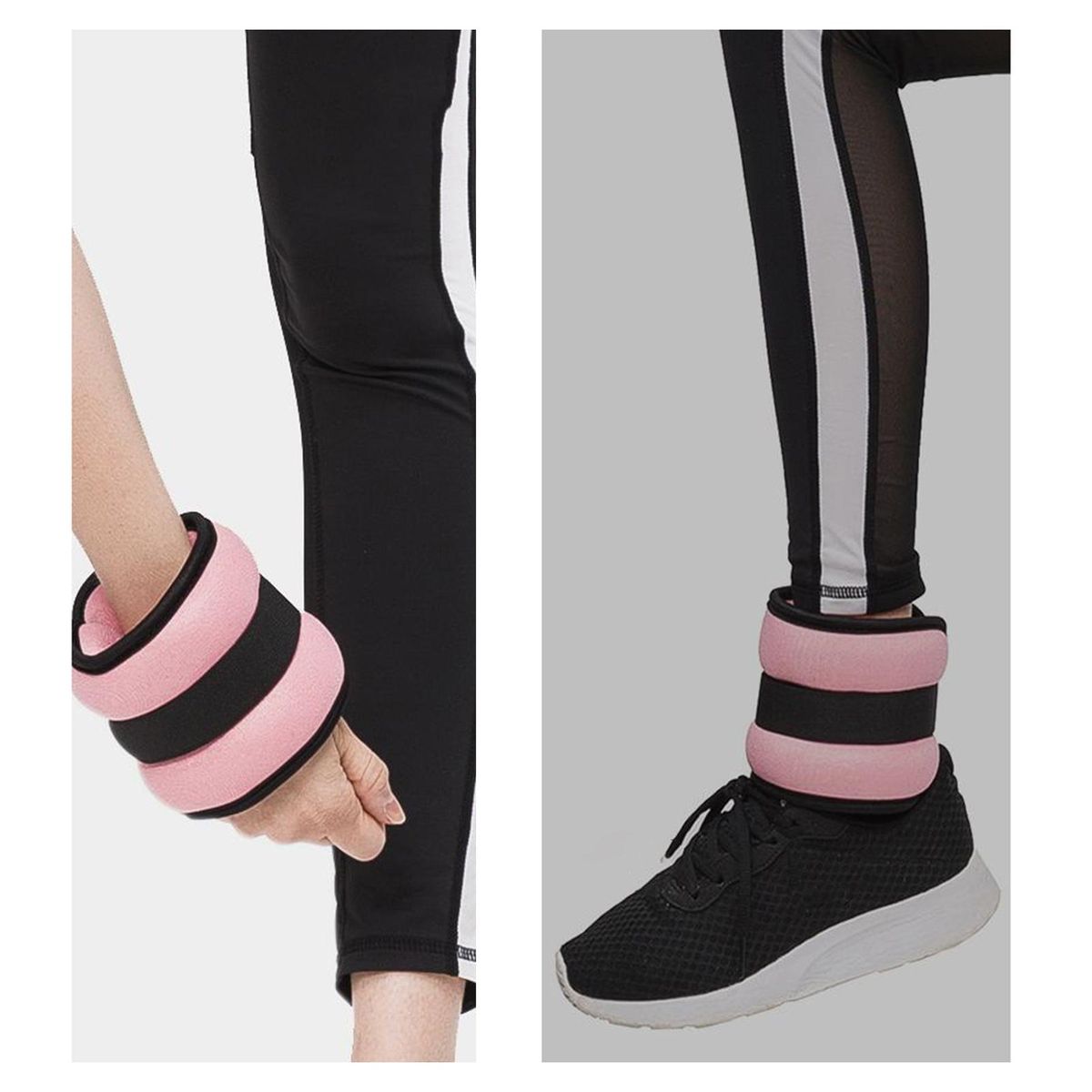 Resistance Ankle Weights Power-up Workout with Dual-use for Running Dark Pink