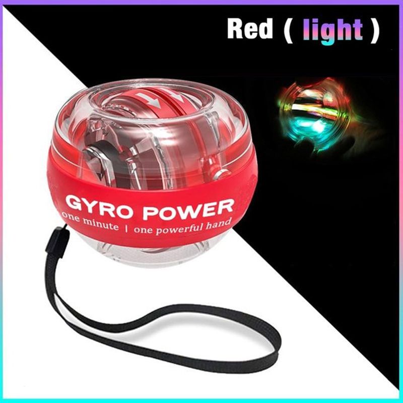 Autostart LED Gyro PowerBall Hand Shake Gyroscope Wrist Ball Strengthener Forearm-Auburn