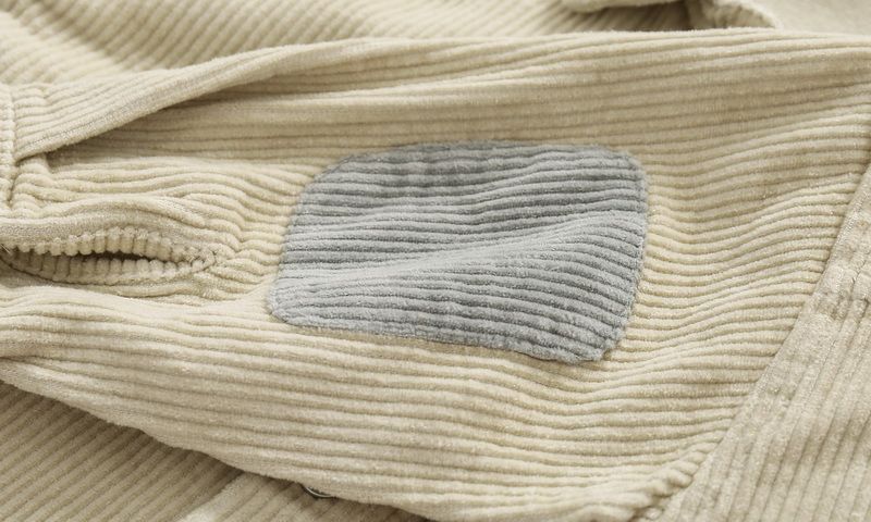 100% Corduroy Cotton Kids Boys Plain Shirts-Grey