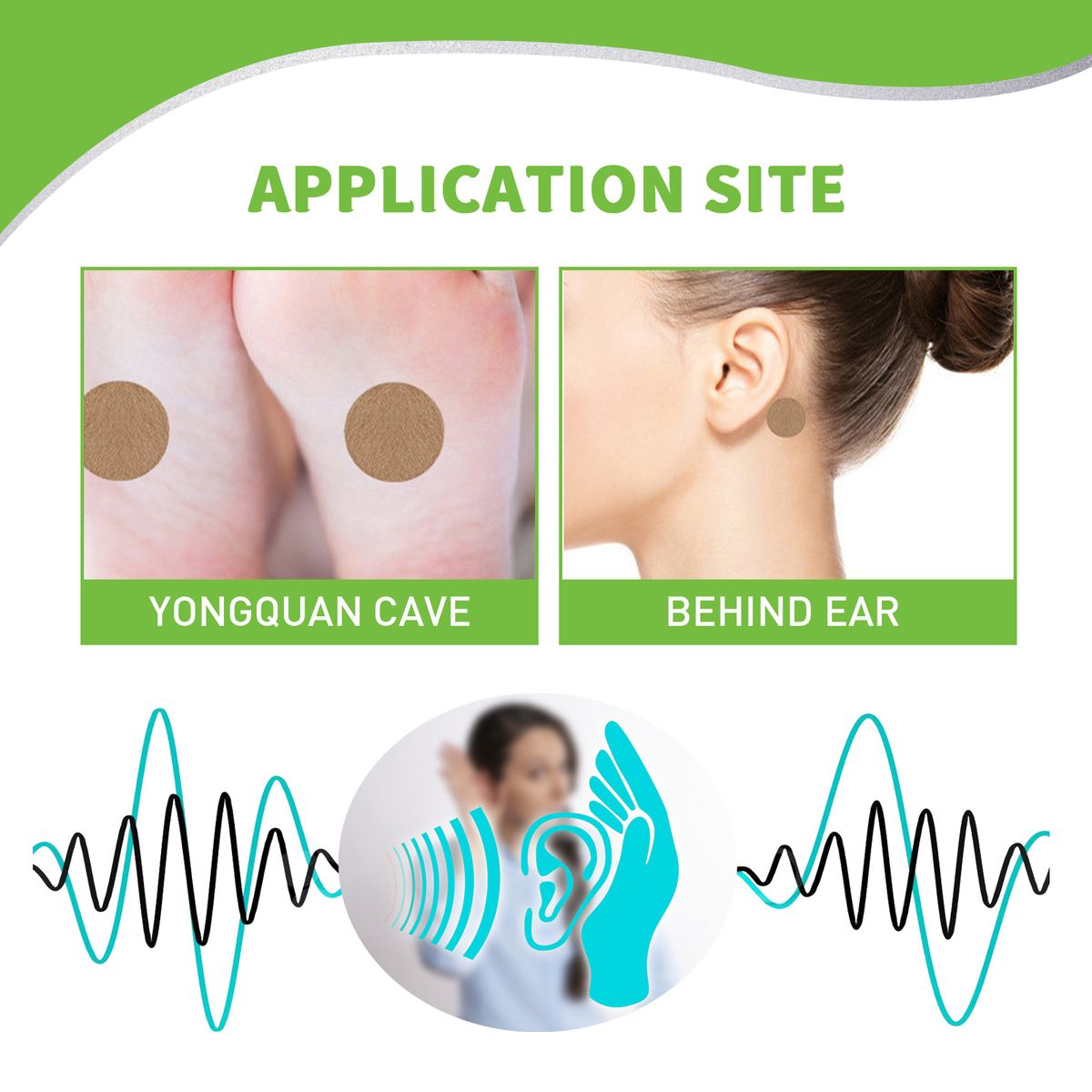 12Pcs Tinnitus Relief Patch Improve Hearing Herbal Sticker