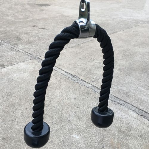 Tricep Training Rope Home Gym Push Pull Cord-Black