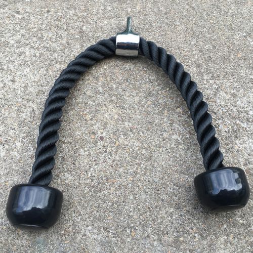 Tricep Training Rope Home Gym Push Pull Cord-Black
