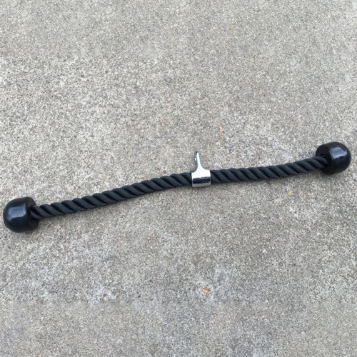 Tricep Training Rope Home Gym Push Pull Cord-Black