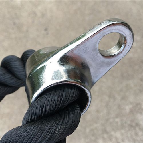Tricep Training Rope Home Gym Push Pull Cord-Black