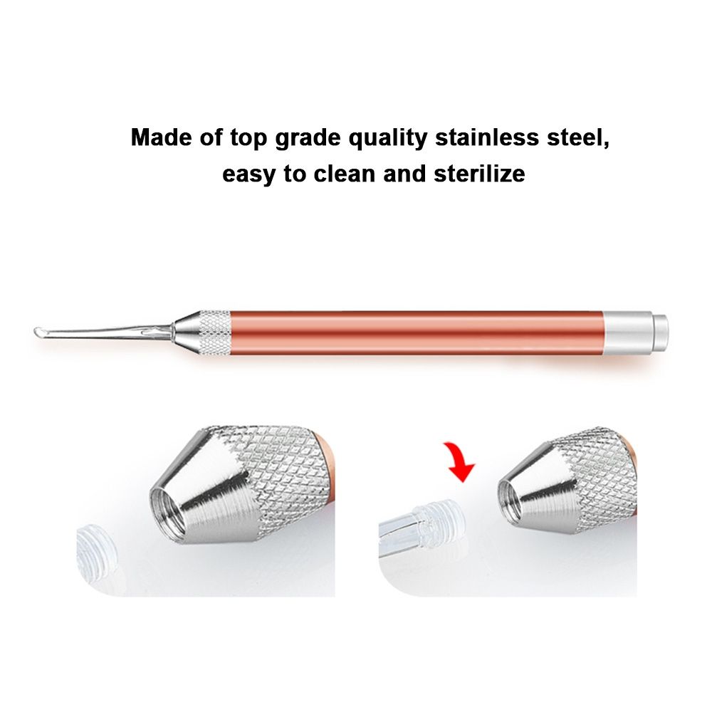 Ear Wax Removal LED Flashlight Tool Set For Baby And Adults Ear Pick Stainless Steel Medical Grade
