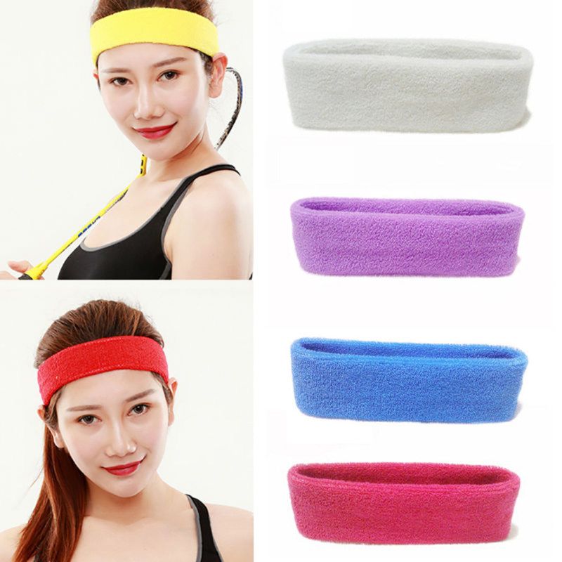 Outdoor Sport Sweatband Headband Yoga Gym Unisex Stretch-
