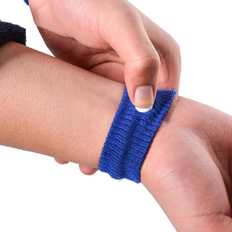 1 Pair Morning Motion Sickness Relief Wrist Band-Black