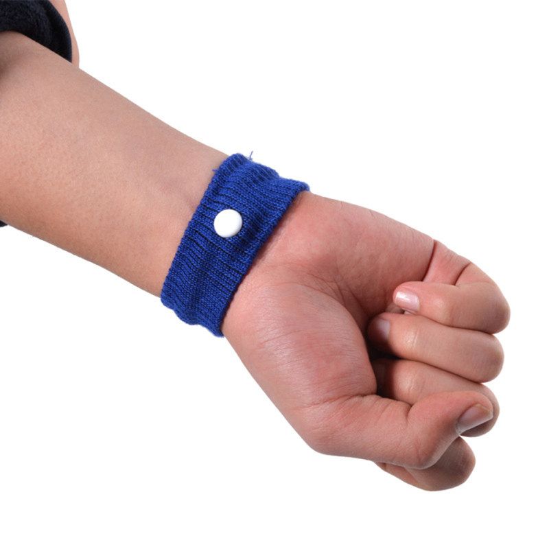 1 Pair Morning Motion Sickness Relief Wrist Band-Black