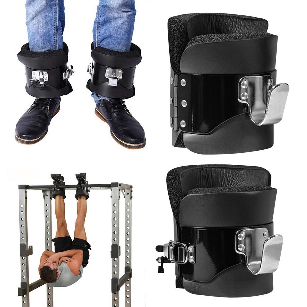 1 Pair Hanging Pull-up Gravity Inversion Boots 150KG Load-bearing Capacity Secure Lock Fitness