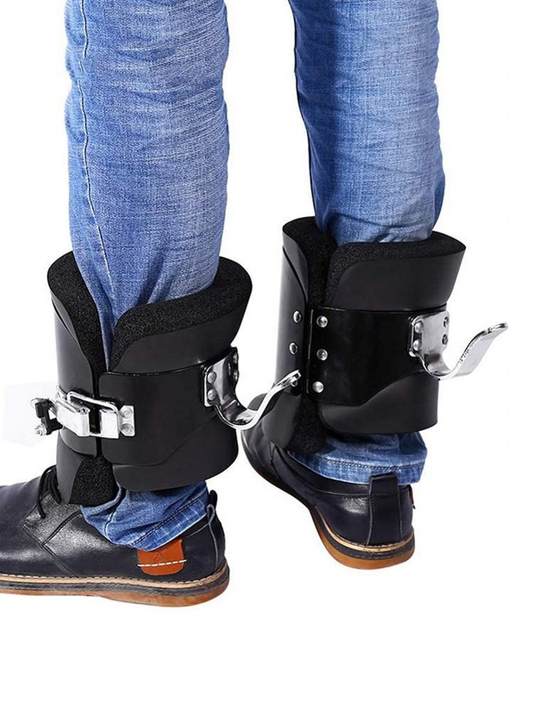1 Pair Hanging Pull-up Gravity Inversion Boots 150KG Load-bearing Capacity Secure Lock Fitness