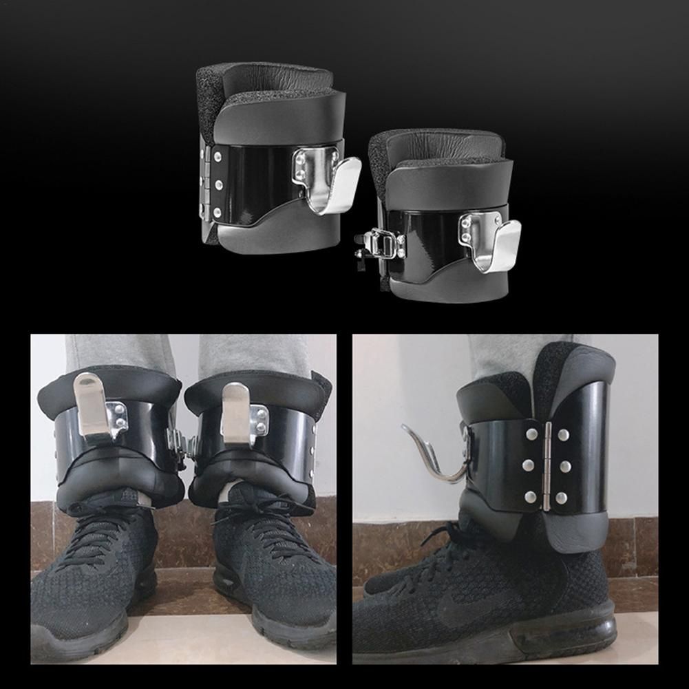 1 Pair Hanging Pull-up Gravity Inversion Boots 150KG Load-bearing Capacity Secure Lock Fitness