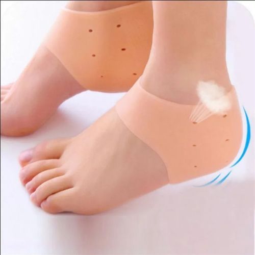 Anti-slip Anti-cracking Silicone Insole Heel Cover 37-43 Yards Skin Color