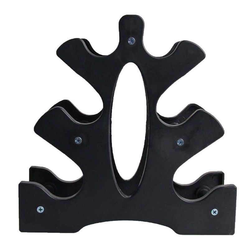 Home Fitness Exercise Weight Lifting Dumbbell Rack-Black