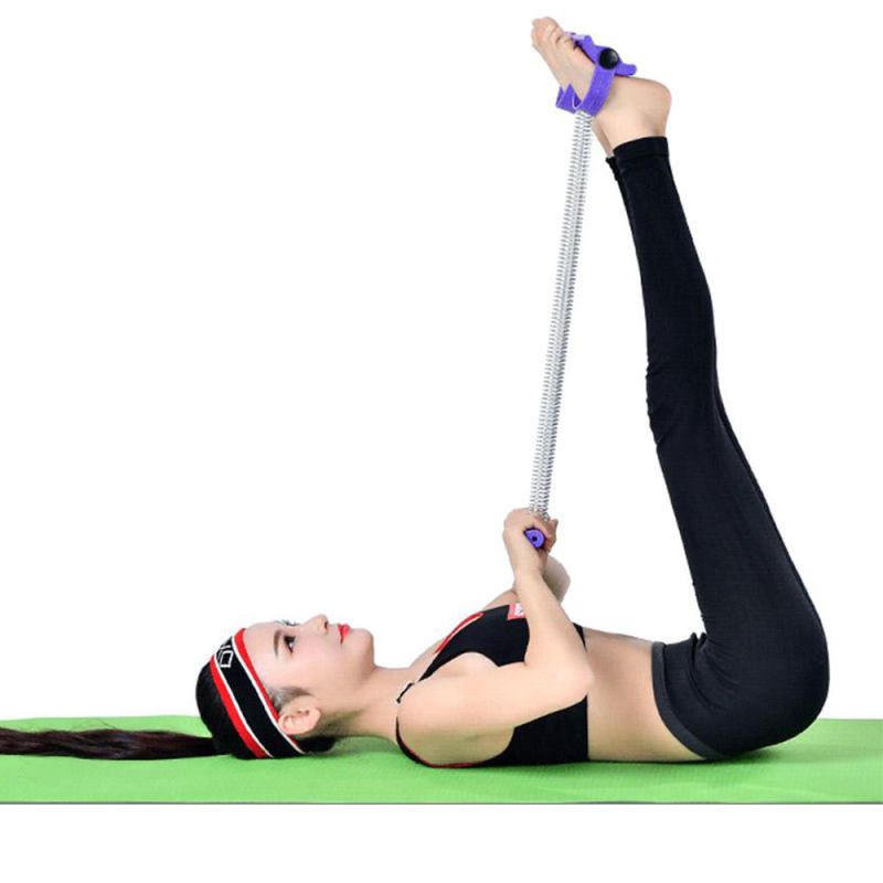 Elastic Sit-Up Pull Rope Spring Tension Band Foot-Black