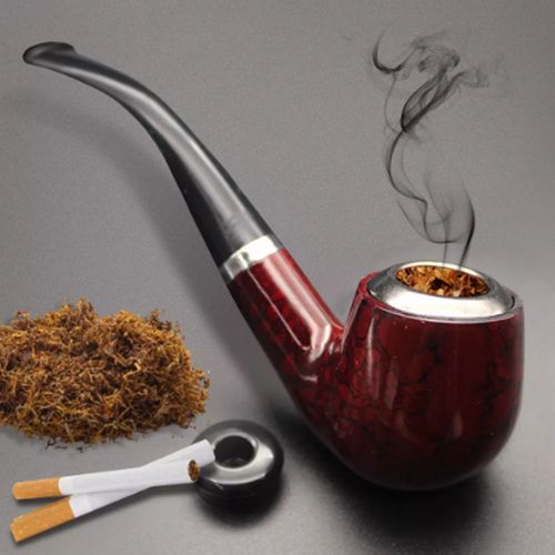 Portable Tobacco Pipe Grinder Herb Wood Pipe Resin Pipe