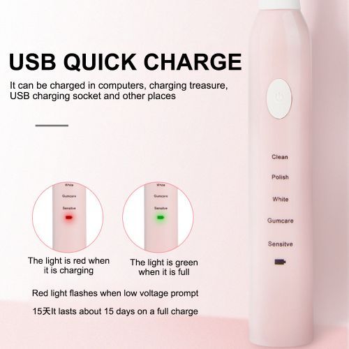 SA-86 Electric Toothbrush USB Rechargeable Low Noise