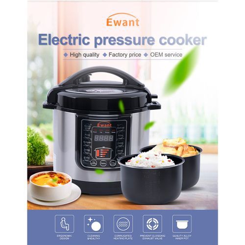 6L Digital Pressure Cooker Non Stick Pot