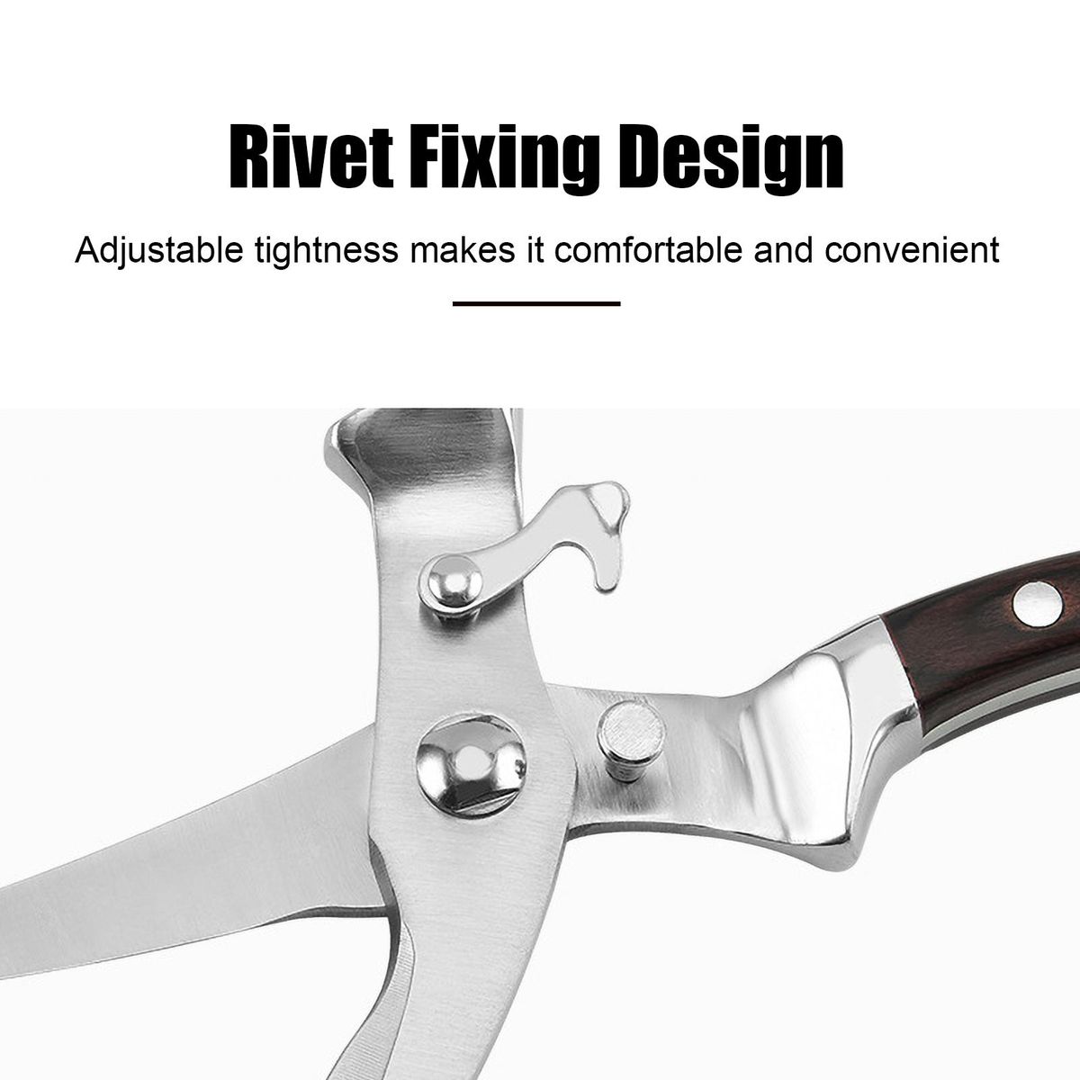 Poultry Shears Stainless Steel Kitchen Scissors Multi-Purpose Scissors for Meat Chicken Fish Seafood BBQ