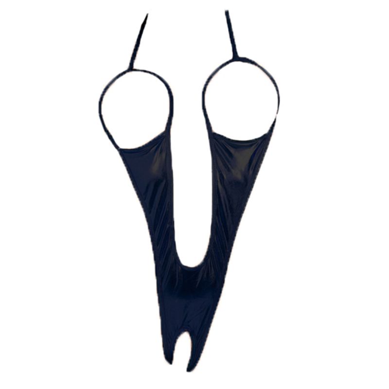 Women Hot Sexy Lingerie Pu Leather Sexy Costumes Temptation Dessous Fetish Erotic Costume Clothes Pole Dance Apparel Black