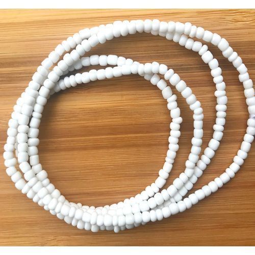 White Good Luck Waist Beads (3pieces)