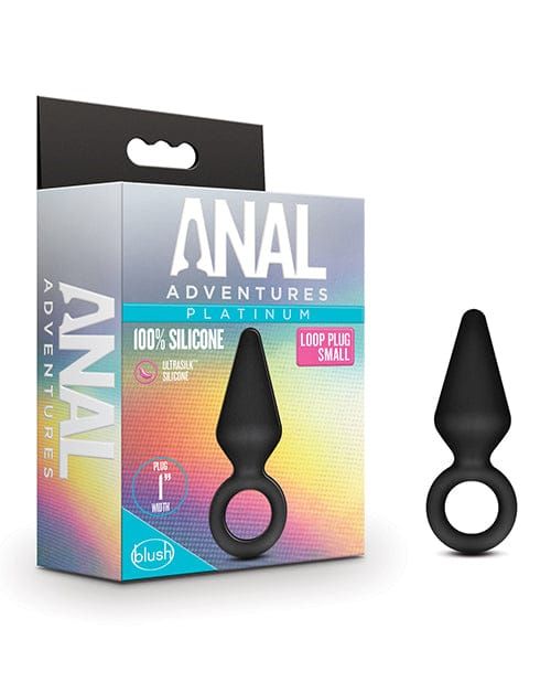 Anal Adventures Platinum Silicone Loop Plug -Black