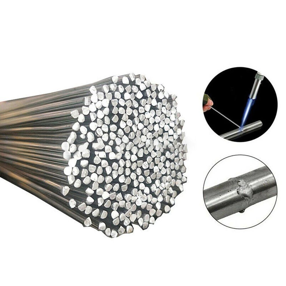 20 Pie Es Aluminum Welding Rods 1.6mm * 330mm 5 ℃ Melting Point Rods-silver-1.6*330mm