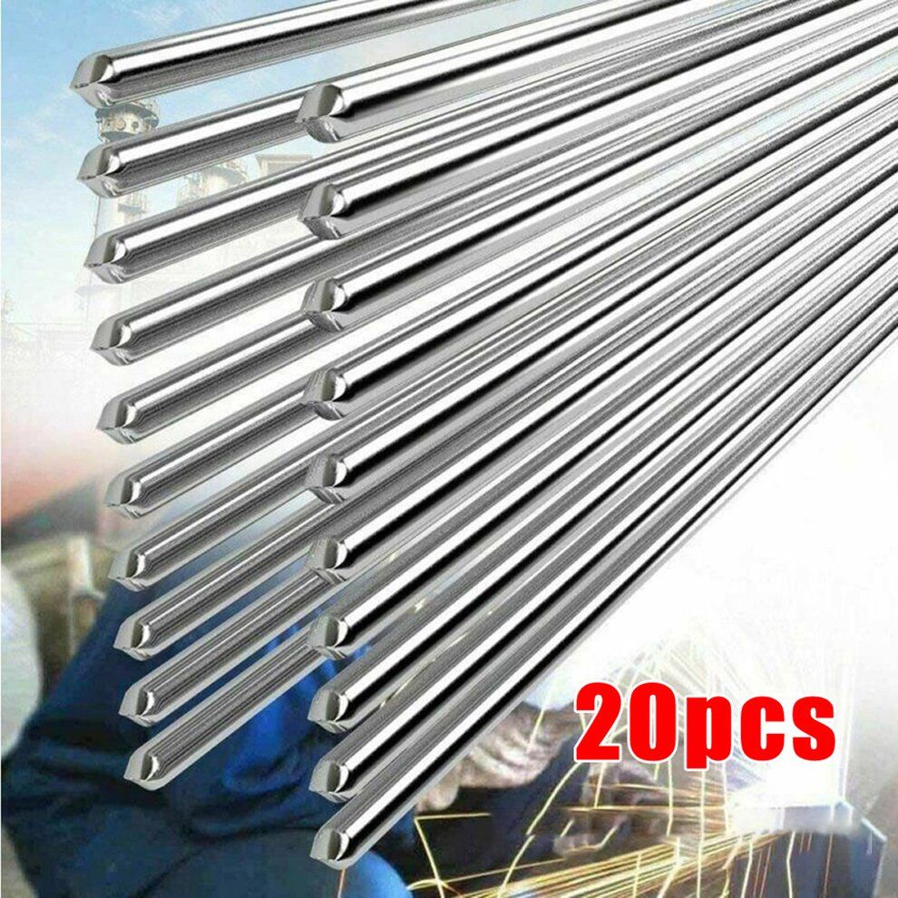 20 Pie Es Aluminum Welding Rods 1.6mm * 330mm 5 ℃ Melting Point Rods-silver-1.6*330mm