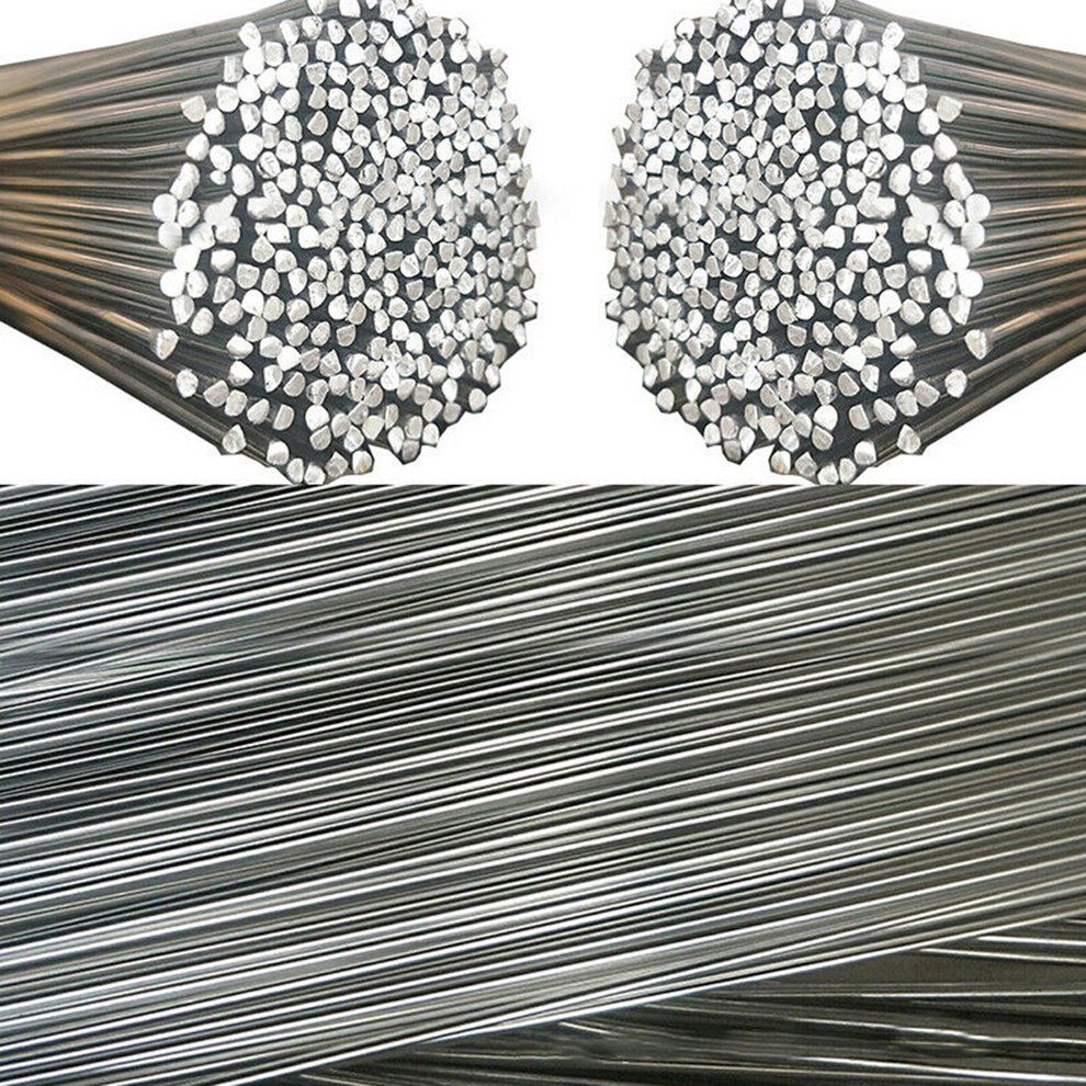 20 Pie Es Aluminum Welding Rods 1.6mm * 330mm 5 ℃ Melting Point Rods-silver-1.6*330mm