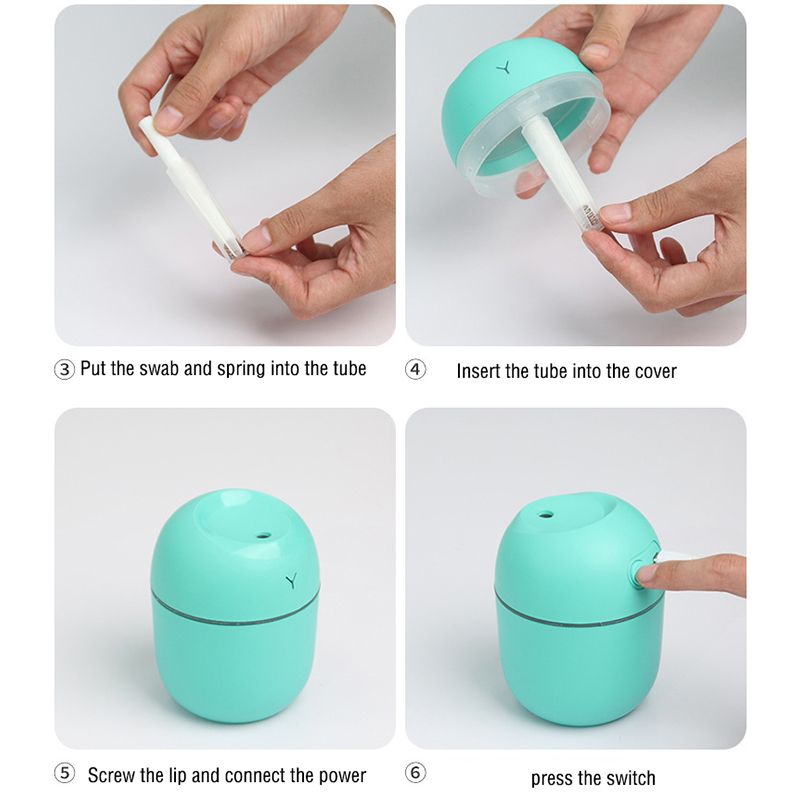 Humidifier 220mL 7 Colorful LED Rechargeble Diffuser