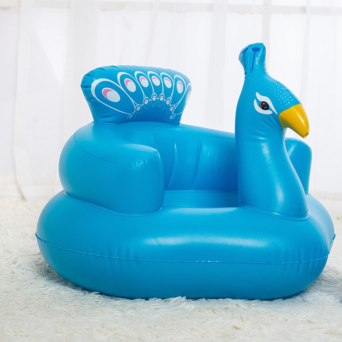 Baby Inflatable Seat 3 Months And Up  Toy Blue