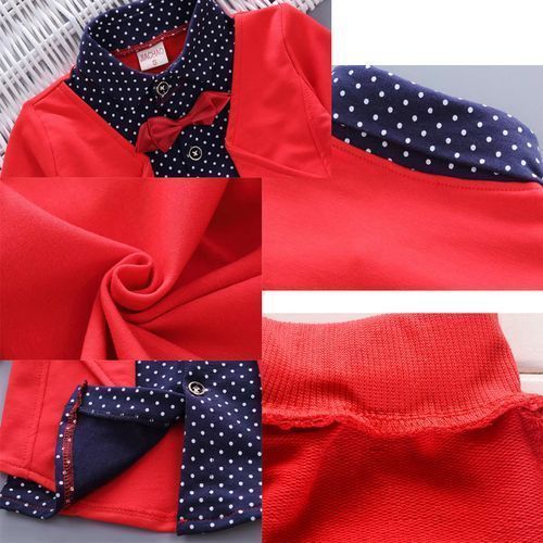 Long-sleeve Cardigan Children's Gentleman Boys' Bow Tie Sweater Two-piece Suit