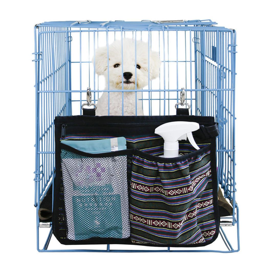 Dog Crate Storage Bag Washable Pet Supplies Food Toy Storage Green