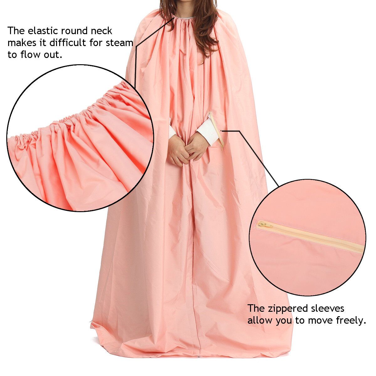 Handmade Yoni Steam Gown Steaming Dress Sweating Clothes Breathable V-Steam Capes Functional Steam Tool