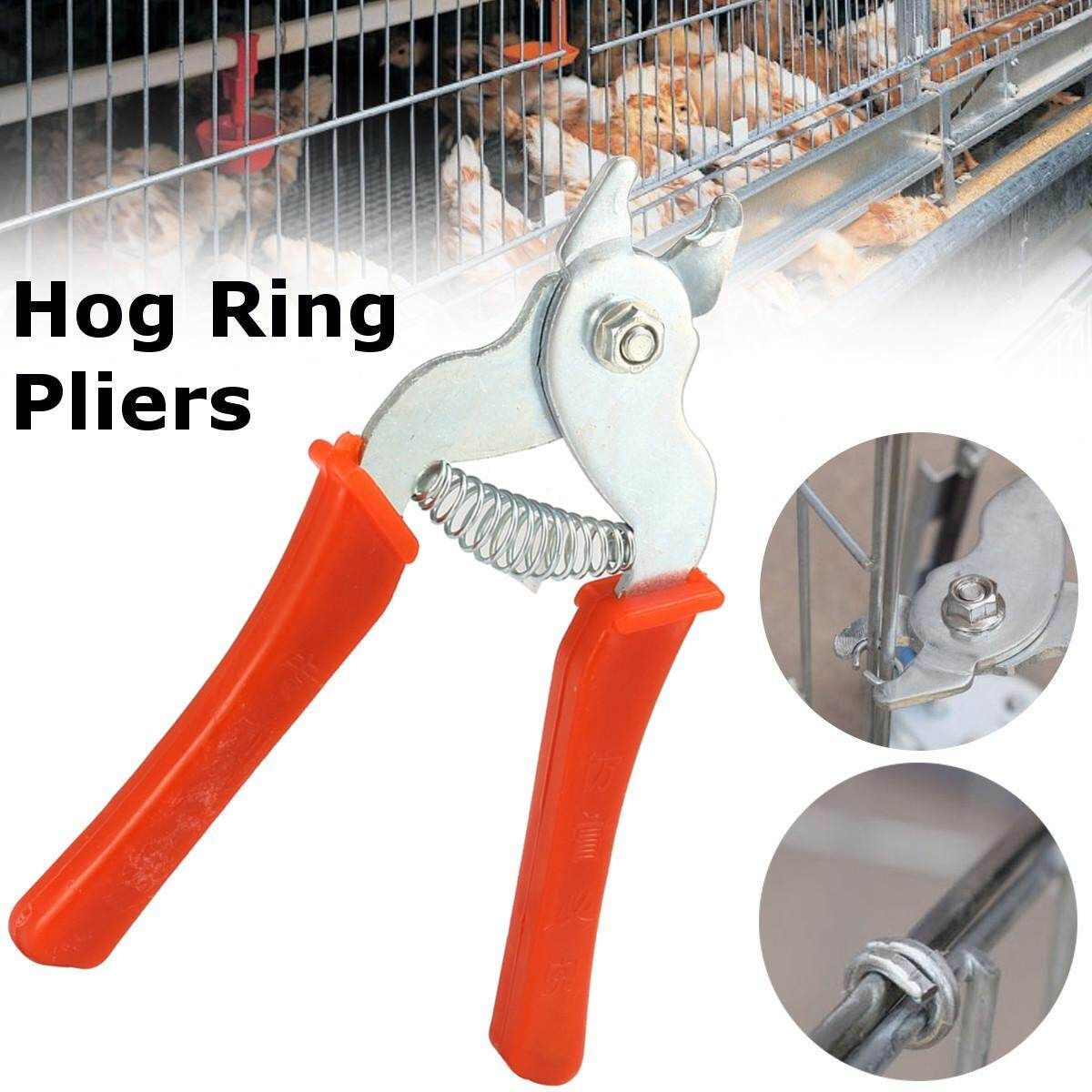 Hog Ring Pliers Tool M Clips Staples Bird Chicken Mesh Cage Wire Fencing Netting