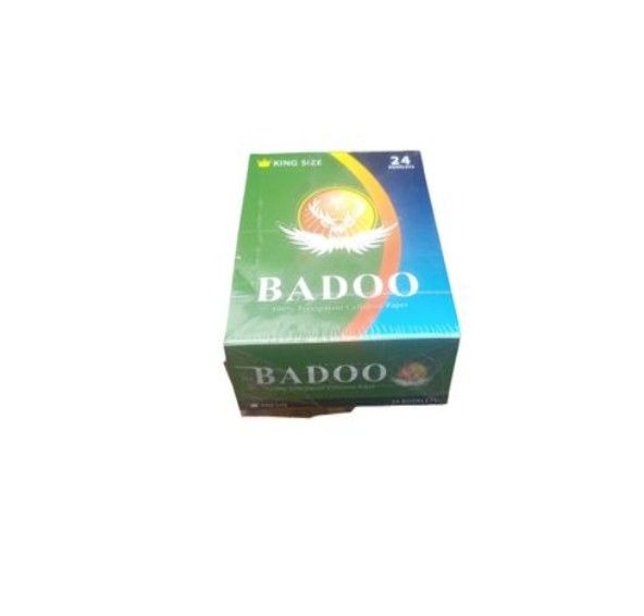 Box Of Badoo Transparent Cellulose Kingsize Raw Paper
