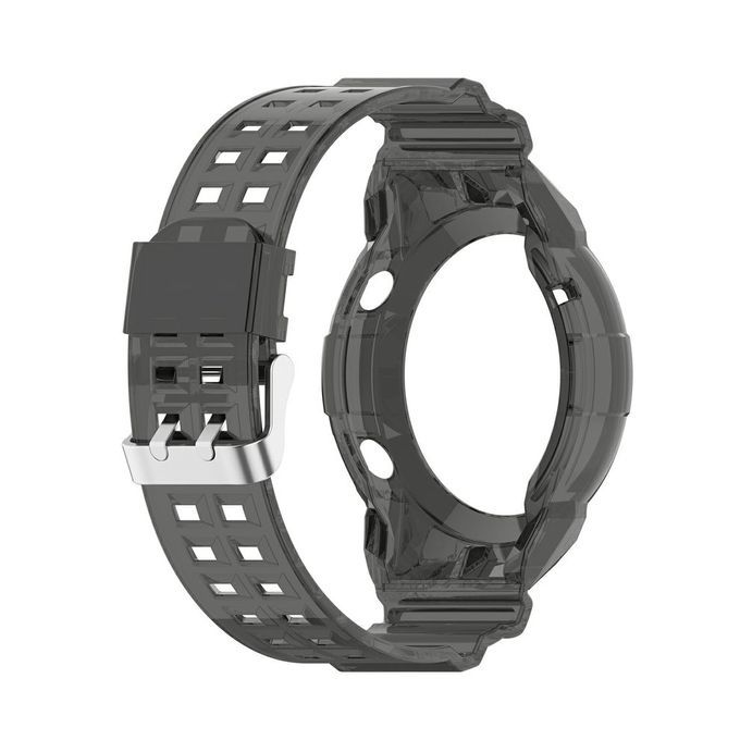 Unique Strap Dazzling And Elegant Transparent Sili One Strap For Wat H GT2-Transparent Black-46mm