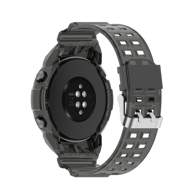 Unique Strap Dazzling And Elegant Transparent Sili One Strap For Wat H GT2-Transparent Black-46mm
