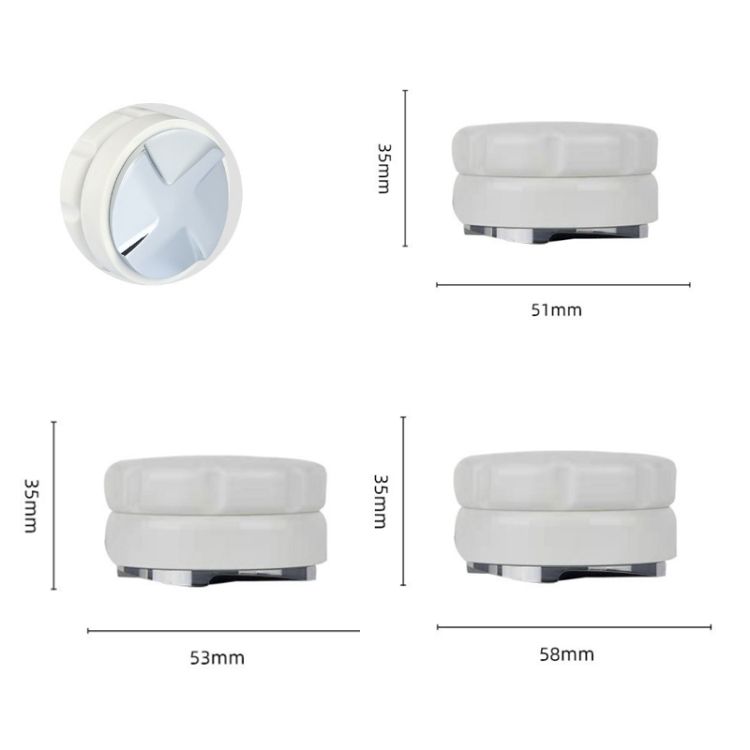 Coffee Grinder Powder Dispenser, Size: 51mm 4 Leaf (White)