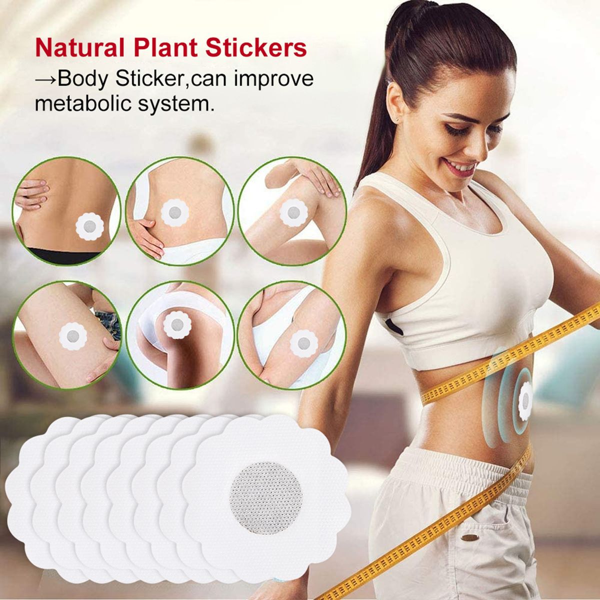 8PCS Slim Patch Navel Sticker Anti-Obesity Fat Burning For
